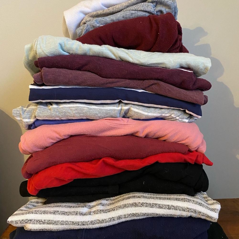 Large lot of maternity tops 10+ pieces